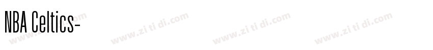 NBA Celtics字体转换